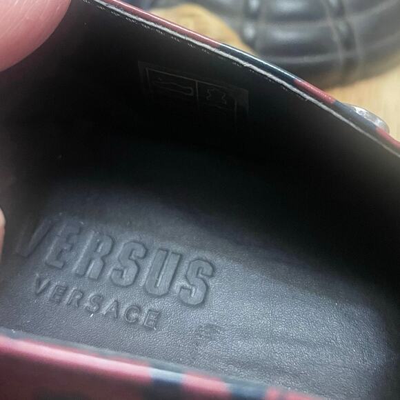 VERSACE VERSUS LEOPARD PRINT WOMEN’S LEATHER PLATFORM 6.5 (37), S100 - Picture 9 of 11